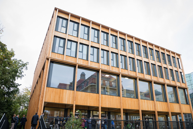 Holzgebäude der Universität für Bodenkultur Wien