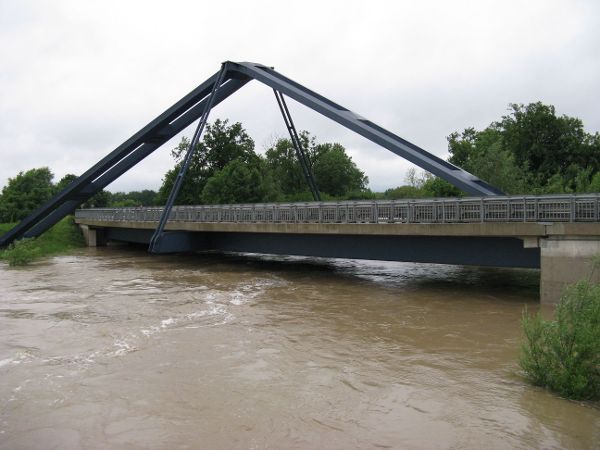 Hochwasser 2013 - Hornbachbrücke Krems