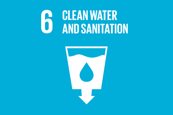 Symbol of the Sustainable development goal 6 - Clean Water and Sanitation