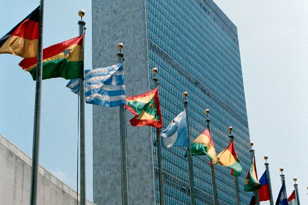 Hauptgebäude der Organisation der Vereinten Nationen - Sitz New York