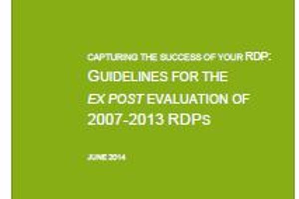 Cover der Publikation Guidelines for the Expost Evaluation of 2007-2013
