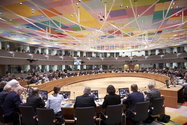 Saalaufnahme Ratssitzung in Brüssel