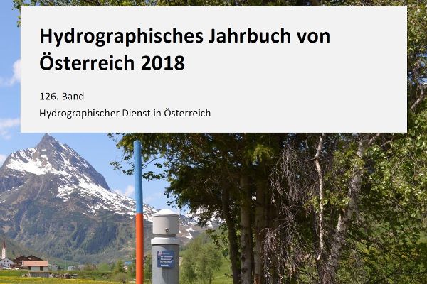 Titelbild der Broschüre Hydrographisches Jahrbuch von Österreich 2018