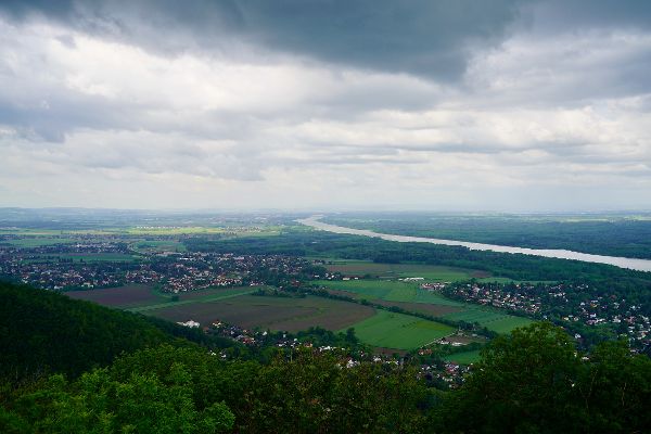 Blick in das Tullner Feld mit Donau