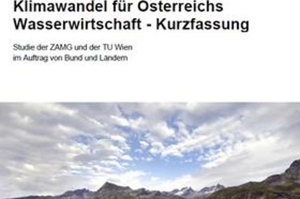 Coverbild der Broschüre Anpassungsstrategie an den Klimawandel für Österreichs Wasserwirtschaft - Kurzfassung