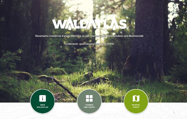 Geodatenplattform WALDATLAS – Startseite