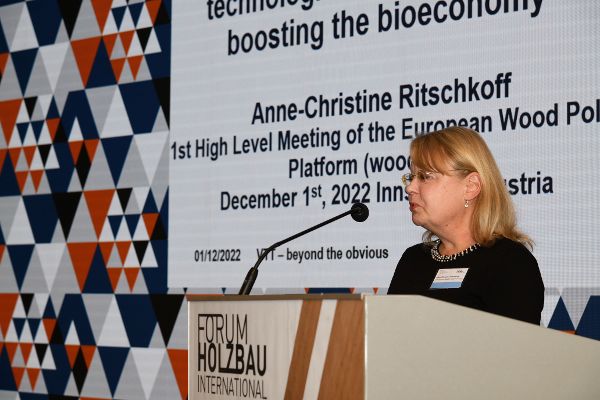 Anne-Christine-Ritschkoff (VTT Technical Research Center of Finland) bei ihrer Präsentation. 