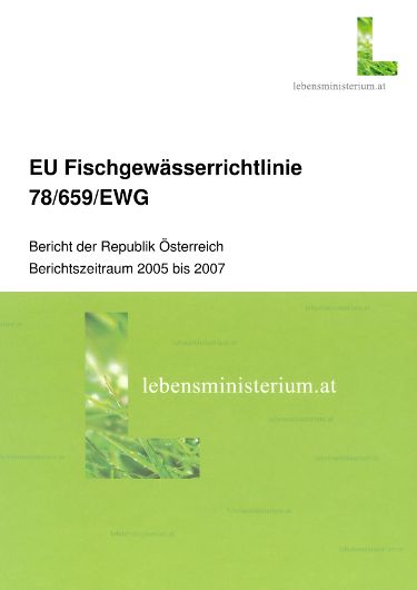EU Fischgewässerrichtlinie 78/659/EWG - Bericht 2008 der Republik Österreich  