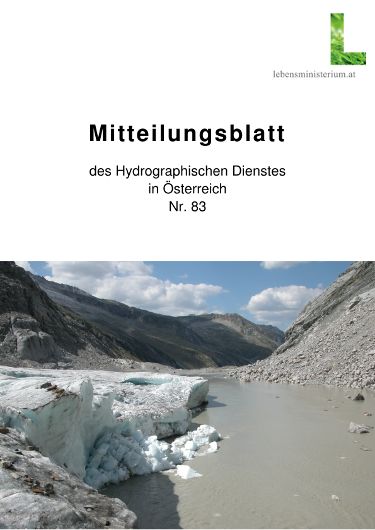 Mitteilungsblatt des Hydrographischen Dienstes in Österreich Nr. 83