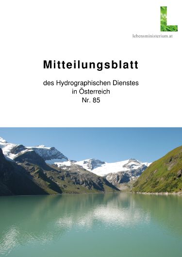 Mitteilungsblatt des Hydrographischen Dienstes in Österreich Nr. 85