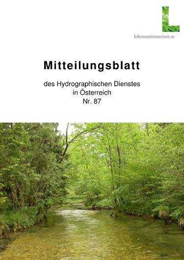 Mitteilungsblatt des Hydrographischen Dienstes in Österreich Nr. 87