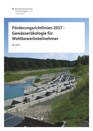 Publikation Foerderungsrichtlinien 2017 - Gewaesseroekologie für Wettbewerbsteilnehmer