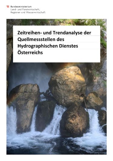 Zeitreihen- und Trendanalyse der Quellmessstellen des Hydrographischen Dienstes Österreichs