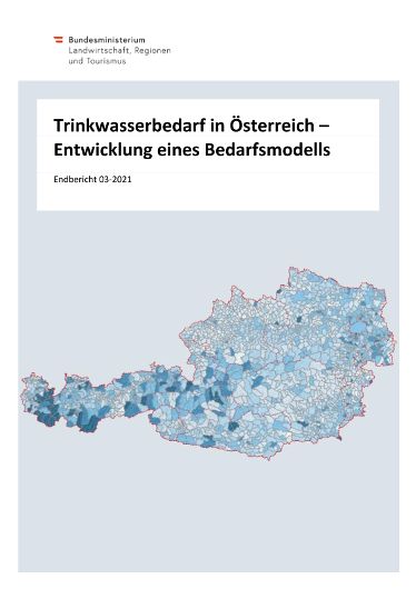 Trinkwasserbedarf in Österreich
