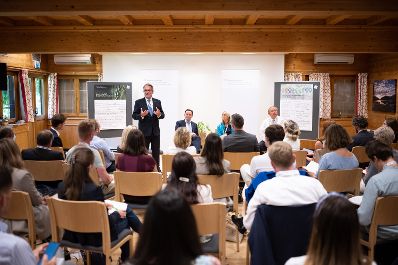 Beim Forum Alpbach fand eine Content Session zum Thema &bdquo;The Geopolitics of Food Security&ldquo; mit BM Norbert Totschnig, Martin Frick, Wolfgang Burtscher und Beatrix Wepner statt.