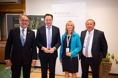 Beim Forum Alpbach fand eine Content Session zum Thema &bdquo;The Geopolitics of Food Security&ldquo; mit BM Norbert Totschnig, Martin Frick, Wolfgang Burtscher und Beatrix Wepner statt.