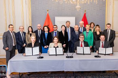 Landwirtschaftsminister Totschnig und Wissenschaftsminister Polaschek unterzeichneten mit albanischen Amtskollegen Memorandum of Understanding