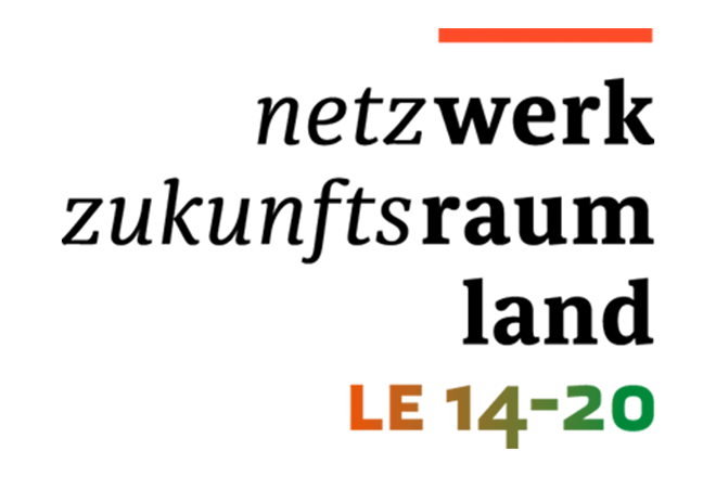 Textlogo: Netzwerk Zukunftsraum Land LE 14-20