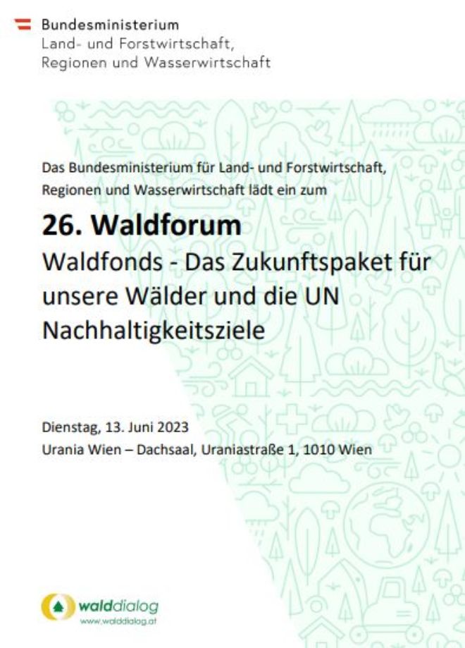 Titelbild Einladung 26. Waldforum