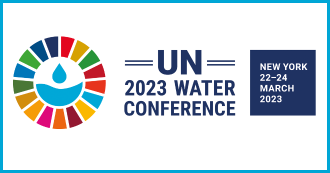 Logo der UN-Wasserkonferenz 2023